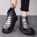 Men's Winter Snow Boots With Fleece Lining - Thick Sole Slip-On Casual Shoes For Teens & Adults - Waterproof High-Top Warm Boots_viptrois.com