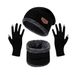 winter warm plus velvet thickened hat scarf neck solid color touch screen gloves three piece set_viptrois.com