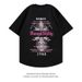 Hip Hop Letter Printed Short Sleeve Men's Fashion Brand Loose Couple Casual Versatile T-shirt_viptrois.com