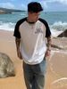 American Fashion Brand Contrasting Short T-shirt For Men, Loose Summer High Street, Ure Cotton Slicing Half Sleeved_viptrois.com