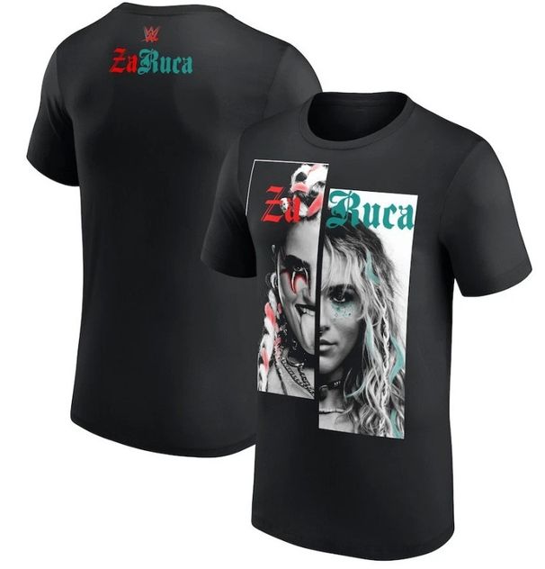 WWE Zaria Black Za Ruca 100% Cotton T-shirt Mens Tees Top_viptrois.com