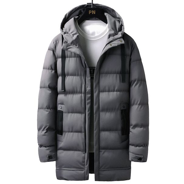 Men's Thickened Winter Jacket – Warm Polyester Padded Coat With Stand Collar (M-XXXXXL) | Korean Streetwear Style For Casual & Urban Fashion_viptrois.com