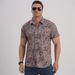 Men's Clothing Plus Size Printed Stretch Shirt Summer Fat Guy Thin Short Sleeved Shirt Loose Casual Trend_viptrois.com