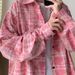 Plaid Niche Long Sleeved Shirt For Men, Autumn Tie Dye Embroidered Shirt, College Style Jacket_viptrois.com
