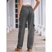 "Women's Multi-Pocket Loose Fit Wide Leg Trousers – Comfortable Workwear & Casual Pants With Slimming Design"_viptrois.com