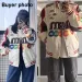 Hip Hop Baseball Jackets Men Women High Street M Embroidery Motorcycle Loose Bomber Coats Haruku Retro Racing Varsity_viptrois.com
