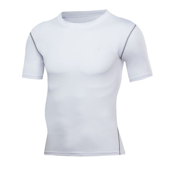 Men's clothing Short-sleeved tights men running fitness sports quick dry breathable four seasons_viptrois.com