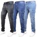 Men's Slim Fit Elastic Skinny Jeans Solid Color Style With Side Pockets New Version Hot Selling_viptrois.com