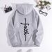 Men's Clothing sweatshirt faith fashion printed hooded back collar plus velvet sweatshirt_viptrois.com