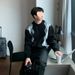 Men's Sweater With Unique Design, Casual Color Block Knitwear, Spring And Autumn Fashion Top_viptrois.com