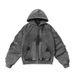 High Street Vintage Washed Fleece-Lined Hooded Jacket Men's Winter Thickened Cotton Coat Streetwear_viptrois.com