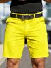 Men's Clothing Men's Solid Color Business Golf Sports Shorts Five Point Dress Pants For Formal & Casual Summer Color Block_viptrois.com
