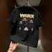 Plus Size Short Sleeve T-Shirt 100% Cotton Men And Women Loose Top Trendy American Style Summer New Instagram Style_viptrois.com
