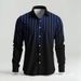 Simple Mens Shirt Spring Single Breasted Lapel Design Shirt New Daily Fashion Casual Loose Comfortable Business Shirts Geometric_viptrois.com