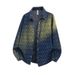 Men's Jacquard Denim Jacket - Style Loose Fit Workwear Top With Long Sleeves, Trendy & Durable_viptrois.com