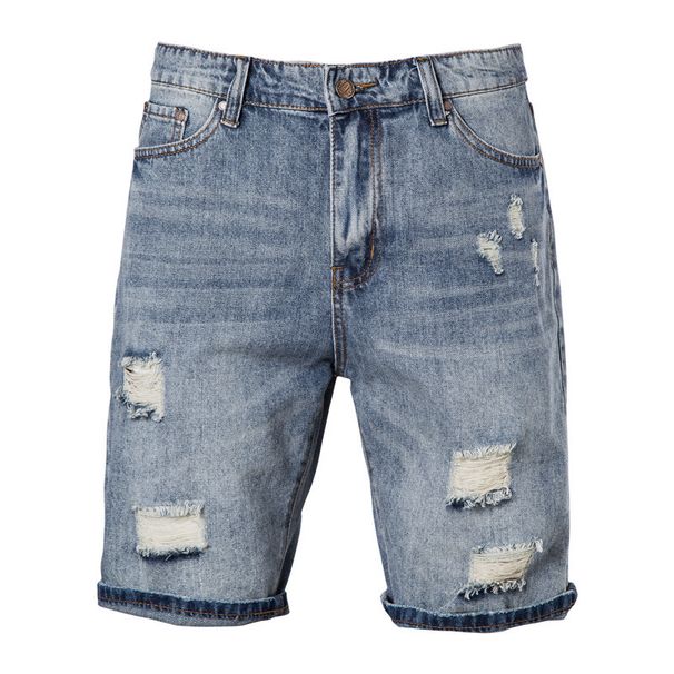 Men's Clothing Summer Sports Pants Washable Terry Casual Shorts Ripped Pants_viptrois.com