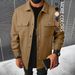 Men's Corduroy Work Jacket – Relaxed Fit, Double-Breasted Casual Coat With Multiple Pockets (S-XXL, 7 Colors)_viptrois.com