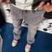 Men's Clothing Version Of The Washed Hem Tassel Slightly Flared Grey Jeans Retro High Street Vibe Style Men's Trend_viptrois.com