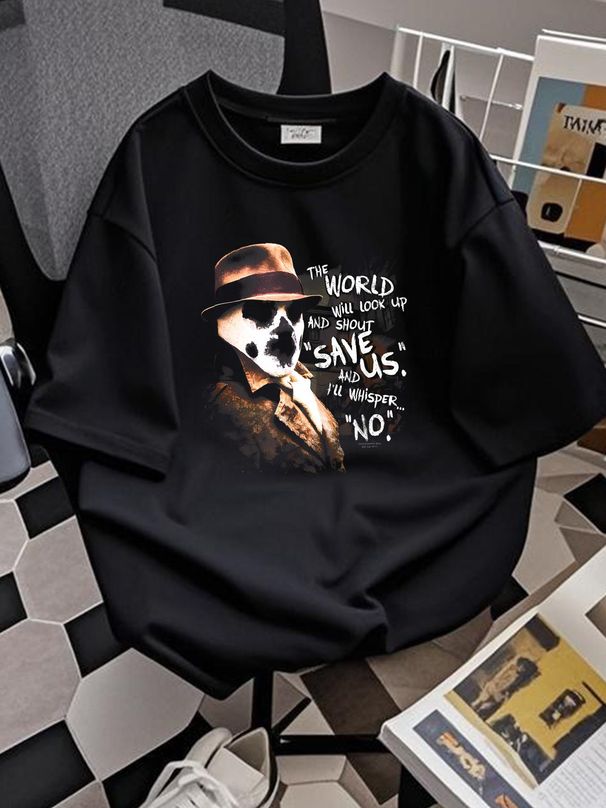 watchmen Whisper T Shirt Designer Clothes Casual Fashion Summer Stylish Stretched Soft Versatile Graphic Unisex Comfortable Slightly Breathable_viptrois.com