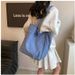 Women's Shoulder Bags Nylon Cloth Bag Women's Solid Color Light Bucket Bag Large Capacity Leisure Environmental Protection Cloth Bag_viptrois.com