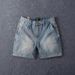 Men's Clothing Summer Pure Cotton Three Quarter Jeans For Men Retro Washed Old Fashioned Slim Straight Casual Shorts_viptrois.com