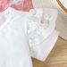 Mother&Kids Summer solid color flying sleeve short sleeve dress set two-piece lovely princess style_viptrois.com