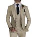 Men's Three-piece Business Suit, Cross-border Best-selling Serge Suit For Men, Wedding Dress, Groom's Best Man's Dress_viptrois.com