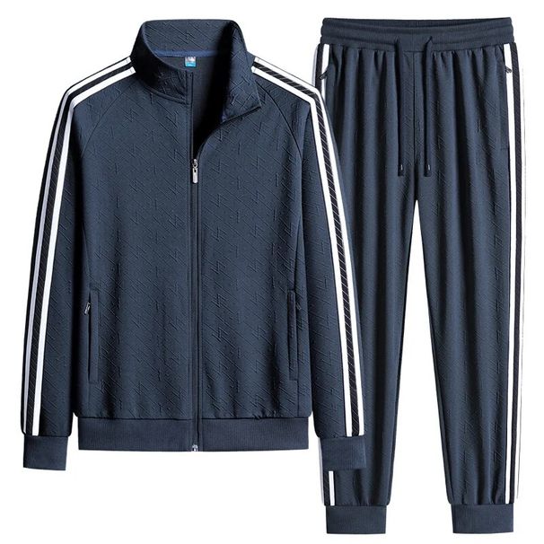 Spring Autumn Thin Sets +Pants Haruku Sport Suits Casual Male Gym Set Sweatshirts Tracksuit Brand Sportswear_viptrois.com