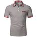 Unbeatable Quality Summer New Men's Short Sleeved Checkered Button Pocket Polo Shirt_viptrois.com