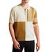 Men's T Shirt Summer New Style Stitching Knitted Polo Shirt_viptrois.com