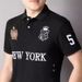 2025d Polo Shirt For Men, Cotton Embroidered Short Sleeve, Black, New York Casual Sports, Simple Slim Fit, Plus Size_viptrois.com