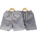 Men's Cool Stylish Plaid Shorts Summer Thin Loose Casual Five Point Japanese Retro Sports Design_viptrois.com
