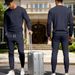 Men's Sports Crew Neck Knitwear Casual Versatile Suit Autumn Winter New Style_viptrois.com