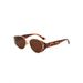 Retro Tortoise Shell Cat Eye Frame Sunglasses For Women With Leopard Print, Showing Face, Small Trend, Sun Visor And UV Protection Sunglasses T1399_viptrois.com