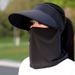 Women's Wide Brim UV Sun Hat - Cooling Fabric With Detachable Neck Cover For Cycling & Travel_viptrois.com
