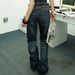 Cleanfit Style Heavy Bootcut Washed Distressed Cat-ear Denim Jeans, Slim Fit Vintage Long Pants For Men_viptrois.com