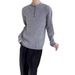 Loom Half-Zip Stand Collar Two-Piece Knitted Slim Fit Spring Autumn Men's European And American Trendy Ribbed Sweater_viptrois.com