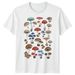 Mushrooms Fungi Nature Mycology Mens Womens Unisex T Shirt Mens Womens Tees Top Botanical Design_viptrois.com