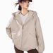 Oversized Zip-Up Hoodie – Soft Sherpa Loungewear For Women (Heather Grey/Cream, M-2XL)_viptrois.com