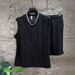 Summer Thin Ripped Cut-Sleeve Shorts Two-Piece Set Men's Trendy Fashion Versatile Five-Point Pants Cool Style Outfit_viptrois.com