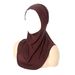 New Solid Color Pleated Elastic Headscarf Hat For Women, Soft And All Season Style, With A Headband Cap_viptrois.com