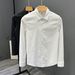 Letter Long Sleeved Shirt Loose Shirt Boys Summer Trend All Match Casual Jacket_viptrois.com