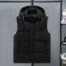 Plus Size Men's Winter Padded Vest – Oversized Quilted Design With Thickened Insulation For Maximum Comfort_viptrois.com