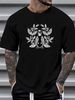 BELLADONNA SKULL T Shirt Herbalist Gift Witchy Style Dark Mori Kei Cottagecore Baneful Herbs Unisex Short Sleeve Graphic Top For Everyday Wear_viptrois.com