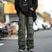 Men's Retro Trendy Casual Trousers High Street Style Loose Straight Leg Wide Leg Multi Pocket Cargo Pants Versatile_viptrois.com
