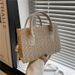 Women's Shoulder Bags A Stylish And Elegant Single-shoulder Crossbody Bag For A Trendy Solid-color Woven Girl With A Touch Of Retro Charm_viptrois.com