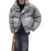 Men's Clothing Short Stand Collar Cotton Jacket Men's Trendy High End Autumn And Winter Warm Cotton Jacket Black Cotton Coat_viptrois.com