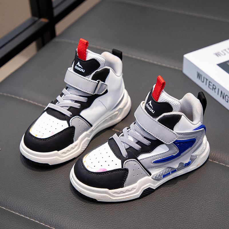 Children's Fashion High Top Sneakers Spring And Autumn New Styles, Casual Shoes For Primary And Secondary School Students_viptrois.com