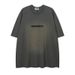VK Men's Clothing | Summer Heavyweight Fashion Brand Retro English Words Men's T-shirt Retro Distressed Loose Short Sleeve T-shirt Men/Women_viptrois.com