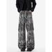 American Tie Dye Camouflage Pants, Men's Trendy Brand Design, Multi Pocket Workwear Jeans, Loose Wide Leg Pants_viptrois.com